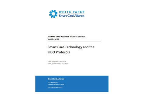 smart card technology documentation|Smart Card Technology and the FIDO Protocols .